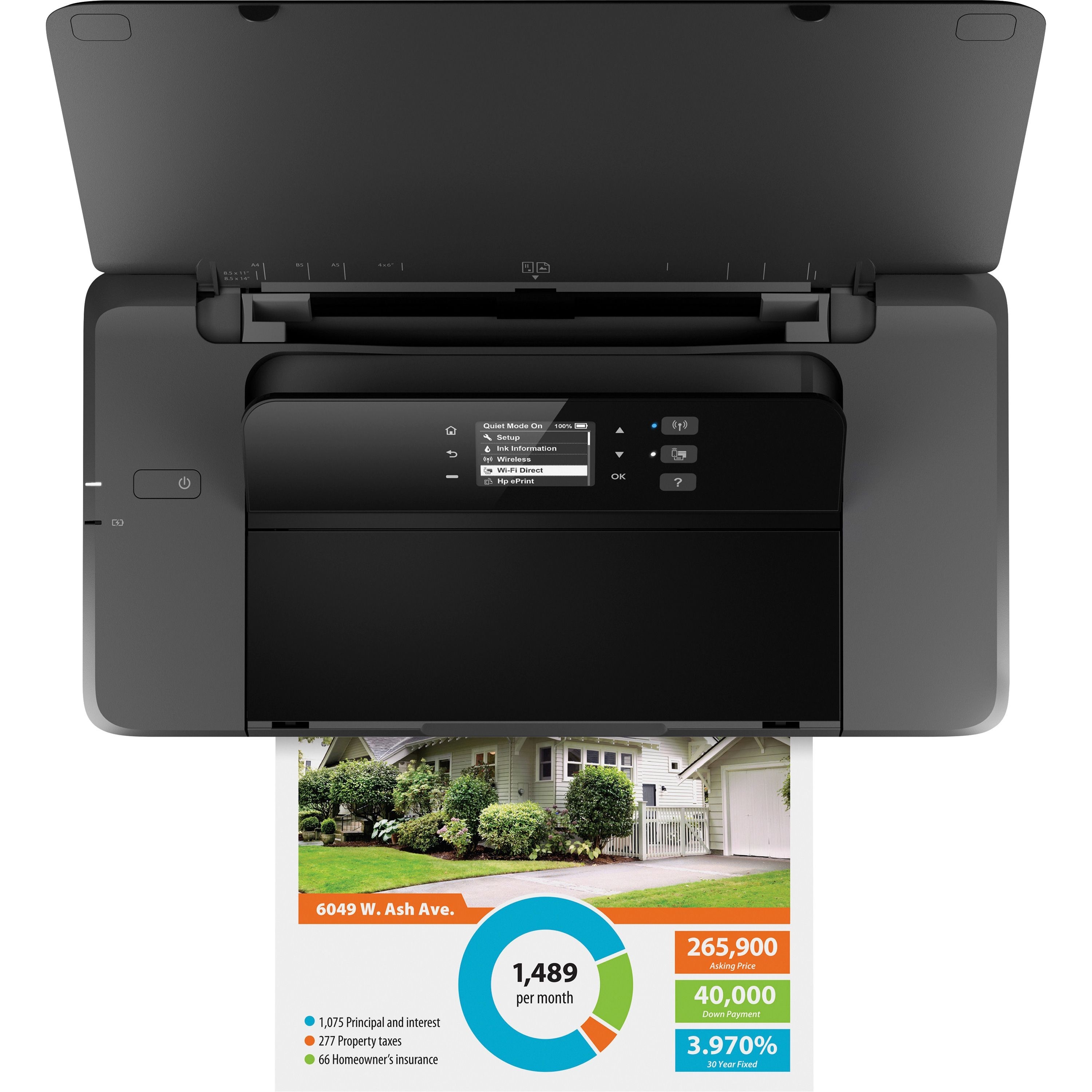 Hp Officejet 200 Portable Inkjet Printer - Color