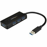 Startechcom 4 Port Usb 30 Hub Superspeed 5gbps W Fast Charge - Portable Usb 32 Gen 1 (5gbps) Type-a Laptopdesktop Hub - Usb Busself Powered