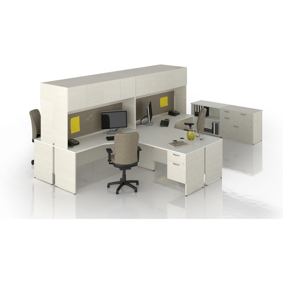 Lacasse Concept 300 Left Pedestal Credenza with Inner Drawer