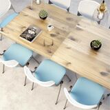 Kfi 30 Square Wood Pedestal Table