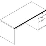 Lacasse Concept 70 Right Pedestal Desk