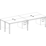 Boss 4 Desks with 4 Pedestals