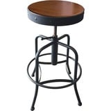 Holland Bar Stools 910 Black Wrinkle Industrial Adjustable Stool