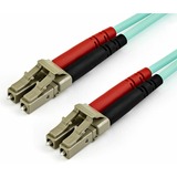 Startechcom 15m (50ft) Lcupc to Lcupc Om4 Multimode Fiber Optic Cable 50125&Microm Lommfvcsel Zipcord Fiber 100g Lszh Fiber Patch Cord