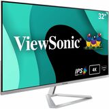 Viewsonic Vx3276-4k-Mhd 32 Inch 4k Uhd Monitor with Ultra-Thin Bezels Hdr10 Hdmi and Displayport for Home and Office