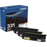 Brother Tn331 Original Standard Yield Laser Toner Cartridge - Multi-Pack - Cyan Magenta Yellow - 3 Box