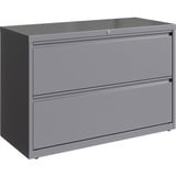 Lorell 42 Silver Lateral File - 2-Drawer