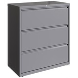 Lorell 36 Silver Lateral File - 3-Drawer
