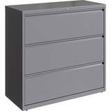 Lorell 42 Silver Lateral File - 3-Drawer