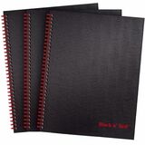 Black N Red Hardcover Twinwire Business Notebook