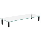 Lorell 4-Leg Single Shelf Glass Monitor Stand