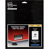 Avery&Reg Permatrack Durable White Asset Tag Labels 1-14 X 2-34 112 Asset Tags