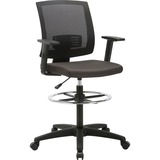 Lorell Soho Fabric Seat Mid-Back Stool
