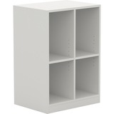 Lorell White Double Cubbylocker Storage Base
