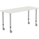 Lorell Attune Height-adjustable Multipurpose Rectangular Table