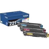 Brother Tn221 Original Standard Yield Laser Toner Cartridge - Multi-Pack - Cyan Magenta Yellow - 3 Box