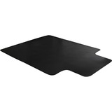 Floortex Cleartex Advantagemat Black Hard Floor Pvc Lipped Chair Mat