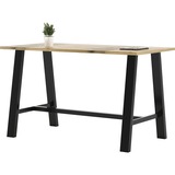 Kfi Midtown Solid Wood Top Cafe Table