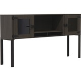 Mayline 72" Hutch with Glass Doors & Supports