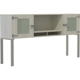 Mayline 72" Hutch with Glass Doors & Supports