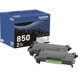 Brother Tn-850 Original High Yield Laser Toner Cartridge - Twin-Pack - Black - 2 Box