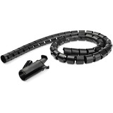 Startechcom 15m 49ft Cable Management Sleeve - Spiral - 25mm 1 Diameter - W Cable Loading Tool - Expandable Coiled Cord Organizer