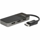 Startechcom 3-Port Displayport 14 Splitter Displayport to 3x Dp Multi-Monitor Adapter Triple 4k Computer Mst Hub Windows Only