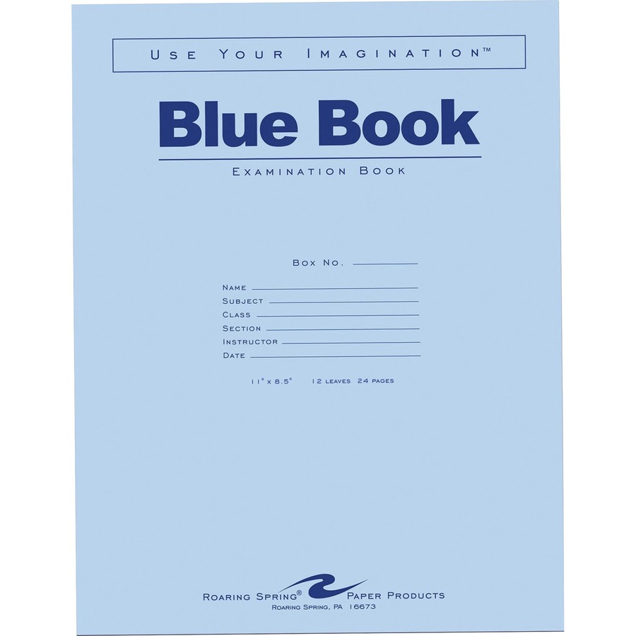 Roaring Spring Test Blue Exam Book