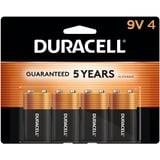 Duracell Coppertop Alkaline 9v Battery 4-Packs