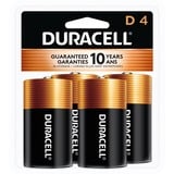Duracell Coppertop Alkaline D Battery 4-Packs