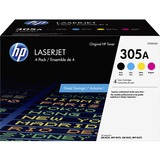 Hp 305a (Ce305aq1) Original Laser Toner Cartridge - Combo Pack - Black Cyan Magenta Yellow - 4 Carton