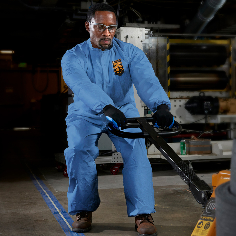 Kleenguard A60 Coveralls - Zipper Front Storm Flap Elastic Back Wrists & Ankles