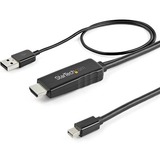 Startechcom 6ft (2m) Hdmi to Mini Displayport Cable 4k 30hz - Active Hdmi to Mdp Adapter Cable with Audio - Usb Powered - Video Converter