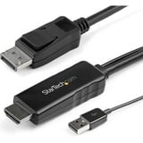 Startechcom 6ft (2m) Hdmi to Displayport Cable 4k 30hz - Active Hdmi 14 to Dp 12 Adapter Cable with Audio - Usb Powered Video Converter