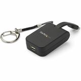 Startechcom Compact Usb C to Mini Displayport Adapter - 8k 60hz Dsc4k Usb-C to Mdp 14 Video Converter Wkeychain Ring - Tb3 Compatible