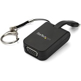 Startechcom Compact Usb C to Vga Adapter - 1080p Active Usb Type-C to Vga Display Converter W Keychain Ring - Thunderbolt 3 Compatible
