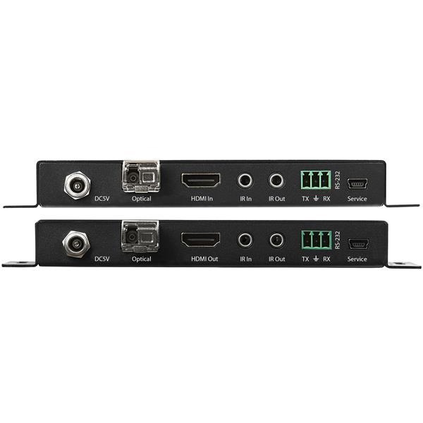 Startechcom Hdmi Over Fiber Extender Kit (Lc) 4k 60hz Hdmi 20 3300ft (1km) Single Mode1000ft (300m) Multimode Over Fiber Optic Cable