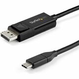 Startechcom 3ft (1m) Usb C to Displayport 14 Cable 8k 60hz4k - Reversible Dp to Usb-C or Usb-C to Dp Video Adapter Cable Hbr3hdrdsc
