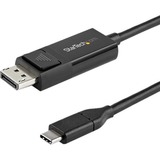 Startechcom 6ft (2m) Usb C to Displayport 12 Cable 4k 60hz - Reversible Dp to Usb-C Usb-C to Dp Video Adapter Monitor Cable Hbr2hdr