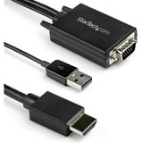 Startechcom 3m Vga to Hdmi Converter Cable with Usb Audio Support - 1080p Analog to Digital Video Adapter Cable - Male Vga to Male Hdmi