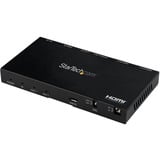 Startechcom 2-Port Hdmi Splitter (1x2) 4k 60hz Uhd Hdmi 20 Audio Video Splitter W Scaler and Audio Extractor Edid Copy Tvprojector