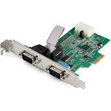 Startechcom 2-Port Pci Express Rs232 Serial Adapter Card - Pcie to Dual Serial Db9 Rs-232 Controller - 16950 Uart - Windows and Linux