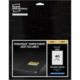 Avery&Reg Permatrack Tamper-Evident Asset Tag Labels 34 X 1-12 320 Asset Tags