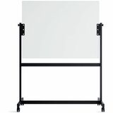 U Brands Magnetic Glass Dry Erase Board Rolling Easel