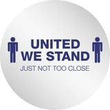 Deflecto Standsafe 20 Personal Spacing Disks-United We Stand