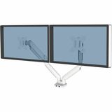Fellowes Platinum Series Dual Monitor Arm - White