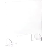 Safco Portable Freestanding Acrylic Sneeze Guard