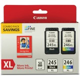 Canon Pg-245 Cl-246 Original Extra Large Yield Inkjet Ink Cartridge - Combo Pack - Multicolor - 1 Each