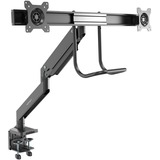 Startechcom Desk Mount Dual Monitor Arm Ergonomic Vesa Mount 32 (176lb8kg) Displays Crossbar Handle for Full Motion C-Clampgrommet