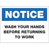 Lorell Notice Wash Hands Sign